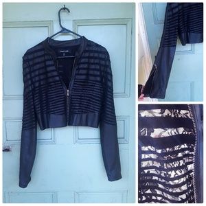 Leather and Lace - FUN! Women's Cropped Jacket